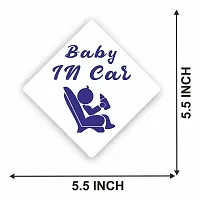 CVANU Baby in Car Kid's Safety Sticker for Car_Pack of 2, Size(5.5inch X 5.5inch)_cv39-thumb3