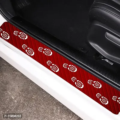CVANU Door Protection Strip Car Sticker Universal Waterproof/Anti-Scratch/Guard Protector Compatible for All Car Exterior Strip-(4Pcs) Colour Red_C2-thumb3