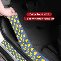 CVANU Door Protector Strip Tape Anti Scratch-Waterproof-Heat Resistant for Universal Car Safe Guard Strip Entry Sill Scuff Tape (2inch-5mtr) Blue_C07-thumb2