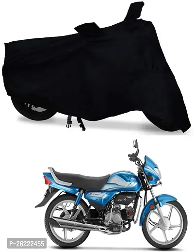 Hybrids Collection Two Wheeler Cover For Hero - Hf Deluxe, Black