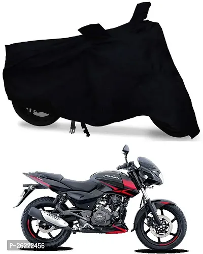 Hybrids Collection Waterproof Two Wheeler Cover For Bajaj - Pulsar 150, Black-thumb0