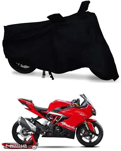 Hybrids Collection Two Wheeler Cover For TVS - Apache Rr 310, Black-thumb0