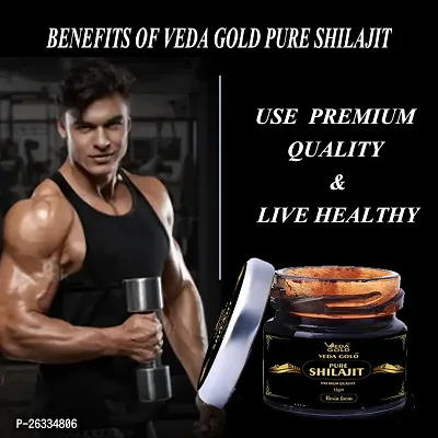 - VEDA GOLD PURE HIMALAYAN SHILAJIT WITH BEST QUALITY / RESIN SHILAJIT 100% PURE 15GM/ SHOOTS UP MUSCLE STRENGTH, STAMINA  ENERGY-thumb4