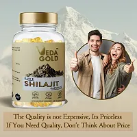 VEDA GOLD SHILAJIT CAPSULES FOR MEN  WOMEN / PURE HIMALAYAN SHILAJIT IN 30 CAPSULE FORM 100% PURE-thumb3