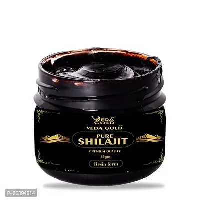 NATURAL SHILAJIT VEDEA GOLD HIMALAYAN ORGANIC - 15GM/100% PURE SHILAJIT RESIN WITH FULVIC ACID  MINERALS COMPLEX FOR ENERGY  IMMUNE SUPPORT-thumb0