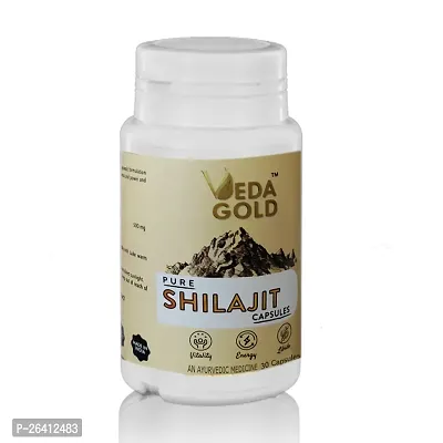 VEDA GOLD MEN WELLNESS - 30 CAPSULES SUPPLEMENT WITH  SHILAJIT EXTRACT-thumb0