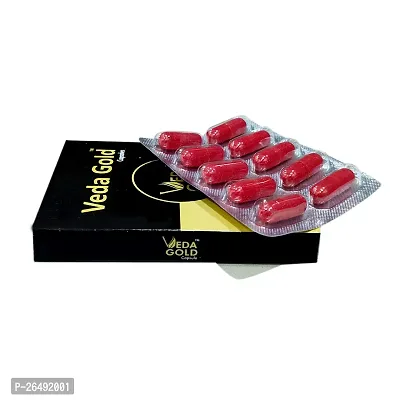 VEDA GOLD CAPSULES | 100% NATURAL ASHWAGANDA  ANTI- AGEING CAPSULES | IMPROVES ENERGY  MUSCLE STRENGTH