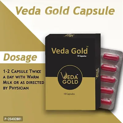 VEDA GOLD CAPSULES | 100% NATURAL ASHWAGANDA  ANTI- AGEING CAPSULES | IMPROVES ENERGY  MUSCLE STRENGTH-thumb2