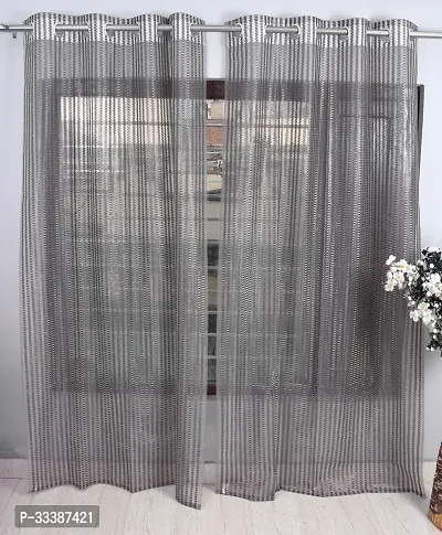 Stylish Solid Door Curtain, Pack of 2-thumb0