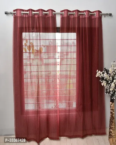 Stylish Solid Door Curtain, Pack of 2-thumb0