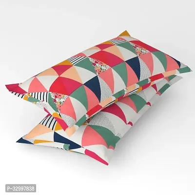 Gharsaaz Multicolor Printed Polycotton Pillow Covers Set of 4-thumb2