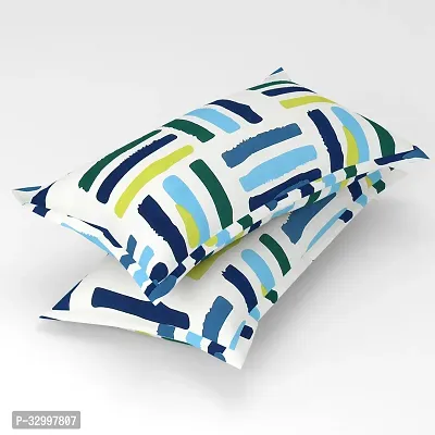 Gharsaaz Multicolor Printed Polycotton Pillow Covers Set of 2-thumb0