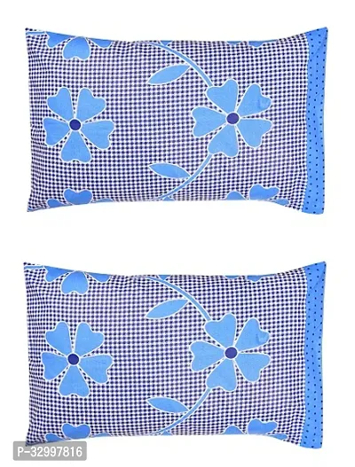 Gharsaaz Multicolor Printed Polycotton Pillow Covers Set of 2-thumb0