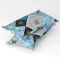 Gharsaaz Multicolor Printed Polycotton Pillow Covers Set of 4-thumb1