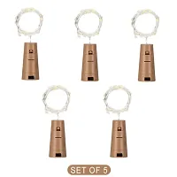 Wine Bottle Cork Fairy Lights (Off White) Set of 5-thumb3