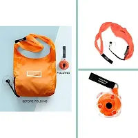 Partywala Shopping Bag To Roll Up (Orange)-thumb3