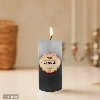 Dual Colour Fragrance Candle Long (Multiple Fragrance) (Strawberry)