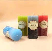 Dual Colour Fragrance Candle Long (Multiple Fragrance) (Strawberry)-thumb2