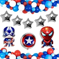 Partywala Superhero Theme Birthday Decoration kit Pack of 66-thumb1