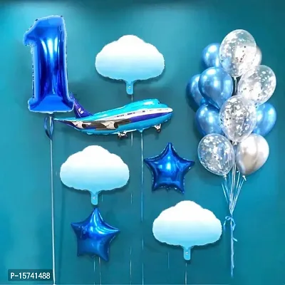 Partywala Aeroplane Foil Balloons Set of 21pcs