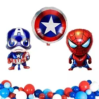 Partywala Superhero Theme Birthday Decoration kit Pack of 66-thumb2