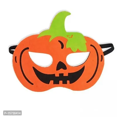 Partywala Halloween Pumpkin Hairband  Eye Mask Set-thumb2