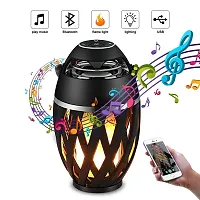 Unique Portable Speaker Wireless Bluetooth Flame Speaker With Led Flame Light/Hands Free/Usb Charging/Stereo Sound Compatible With All Smartph-thumb1