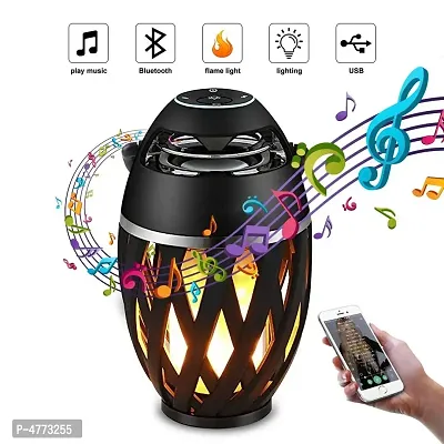 Unique Portable Speaker Wireless Bluetooth Flame Speaker With Led Flame Light/Hands Free/Usb Charging/Stereo Sound Compatible With All Smartph-thumb2