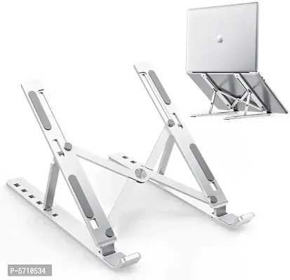 Laptop Stand | Laptop Holder Riser | Computer Tablet Stand 6 Angles Adjustable Aluminum Ergonomic Compatible with MacBook, HP, Dell, Lenovo-thumb0