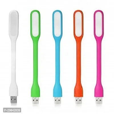 5V 1.2W Portable Flexible USB LED Light (Colours May Vary, Small, EC-POF1, Plastic), Corded Electric (5 Piece)