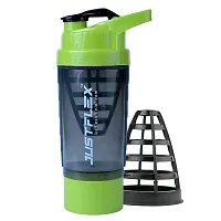 Gym Shaker Pro Cyclone Shaker 500ml with Extra Compartment, 100% Leakproof Guarantee, Ideal for Protein, Preworkout and BCAAs, BPA Free Material with Grab Handle-thumb1
