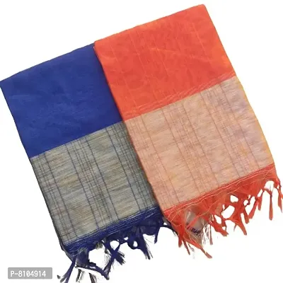 VARYAA WOMEN'S HEAVY BANARASI CHANDERI DUPATTA COMBO OF 2 PCS