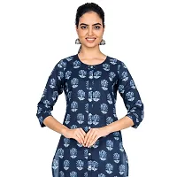 Varyaa Women's Indigo  Green Cotton Printed Kurti (Combo of 2) (S-XXL Size)-thumb4