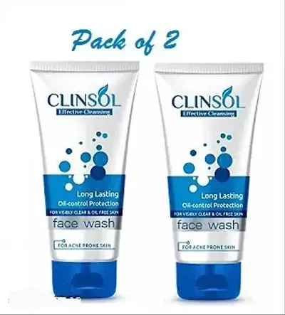 CLINSOL Oil Control Facewash - Pack of 2