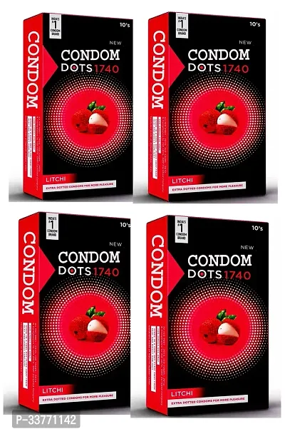 CONDOM  DOTS 1740 ELACIHI  PACK OF 4