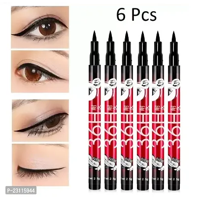 36h Eyeliner Beauty Waterproof | Smudge Proof Liquid Pen Pack Of 6 Pcs. 5g  (BLACK)