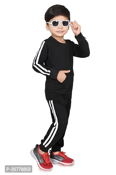 Chandrika Full Sleeve Tshirt Sweatshirt Joggers  Clothing Set for Kids Boy  Girl-thumb3