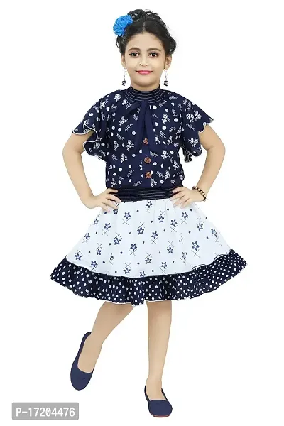Chandrika Kids cute Skirt and Top Set for Girls-thumb0