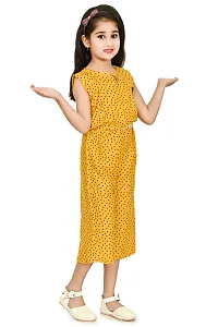 Elegant Cotton Blend Printed Jumpsuits For Girls-thumb1