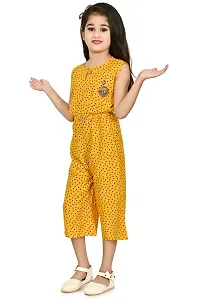 Elegant Cotton Blend Printed Jumpsuits For Girls-thumb3