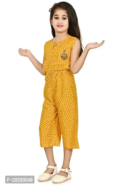 Elegant Cotton Blend Printed Jumpsuits For Girls-thumb4