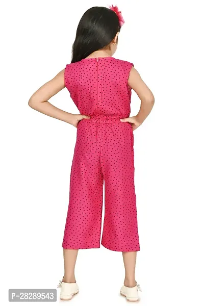 Elegant Cotton Blend Printed Jumpsuits For Girls-thumb4