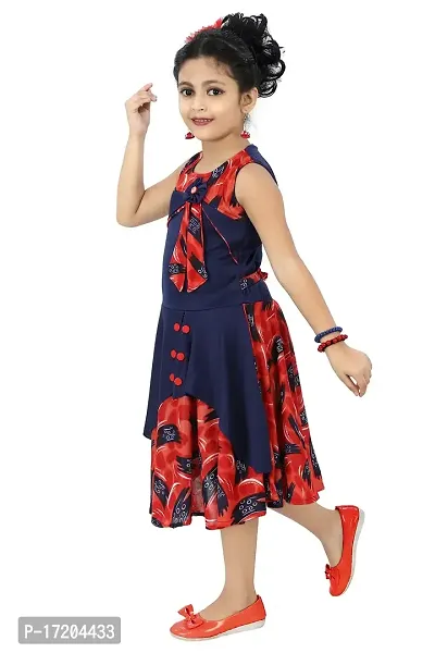 Chandrika Kids Party Midi Dress for Girls-thumb2
