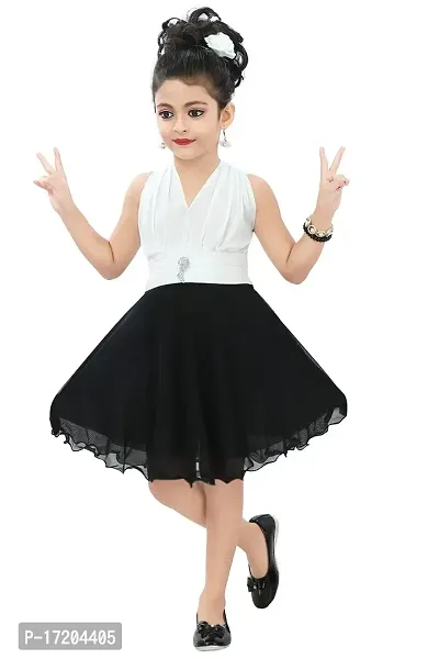 Chandrika Kids Party Midi Dress for Girls-thumb0