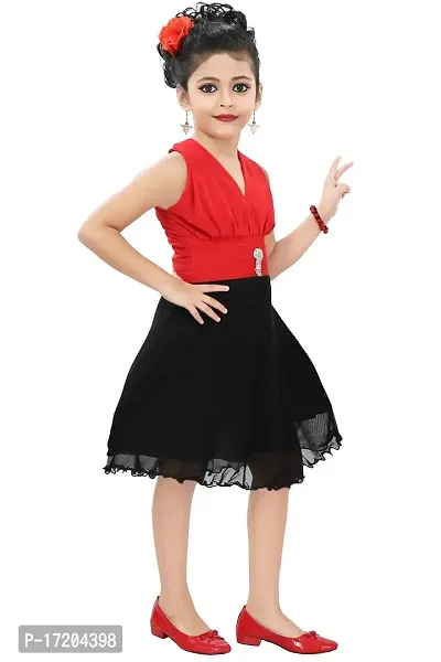 Chandrika Kids Party Midi Dress for Girls-thumb2