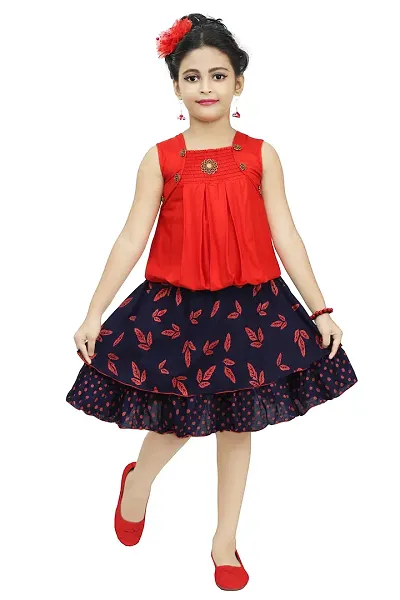 Chandrika Kids comfertable Skirt and Top Set for Girls