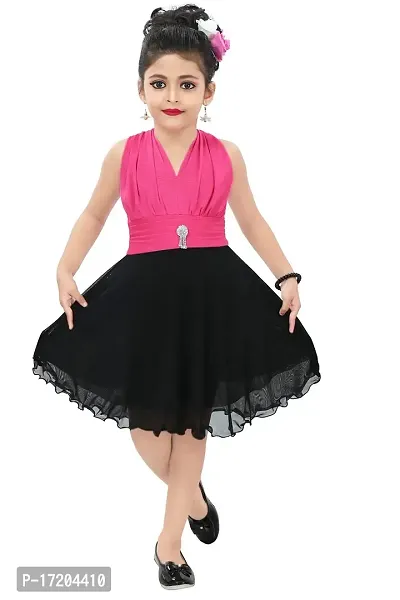 Chandrika Kids Party Midi Dress for Girls-thumb0