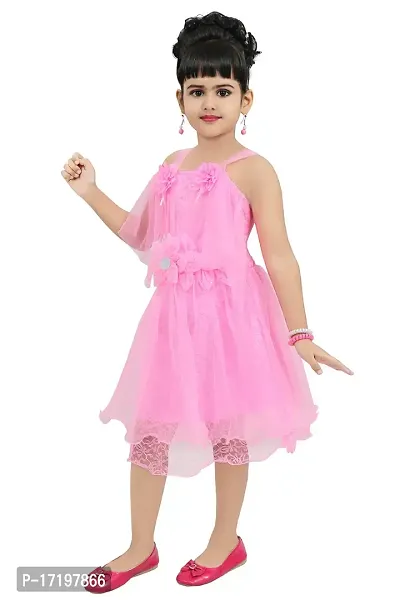 Girls Knee Length Two Pieces Dresses-thumb0