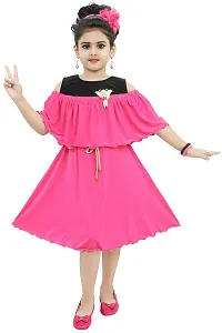 Chandrika Girls' Knee Length Dress.-thumb1