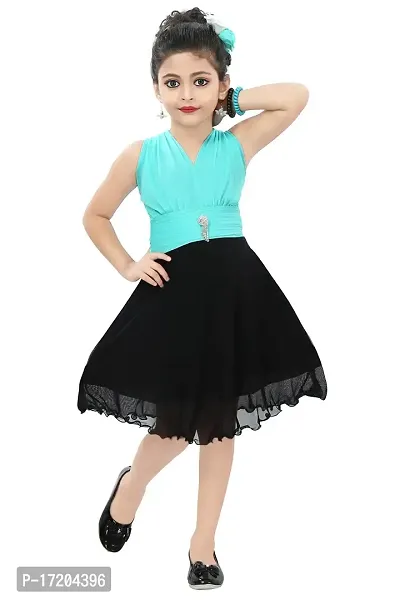 Chandrika Kids Party Midi Dress For Girls-thumb0